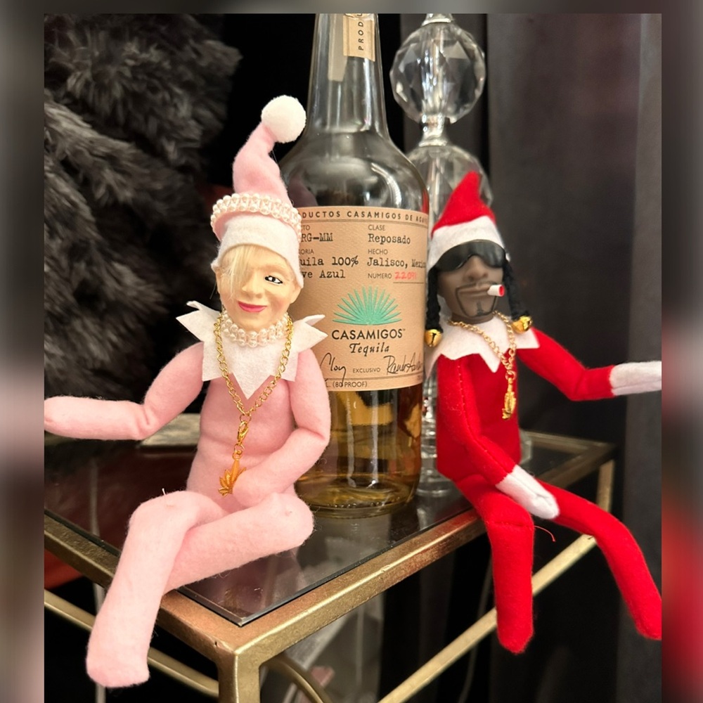 Snoop and Martha elf  SET Christmas elf on the shelf snoop on the stoop funny